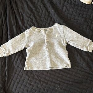 Gray Long Sleeve Kids Shirt